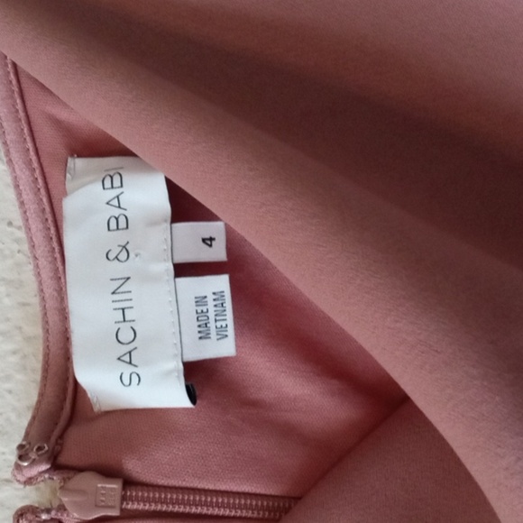 Sachin And Babi satin Cowl Neck Dress - Picture 4 of 8